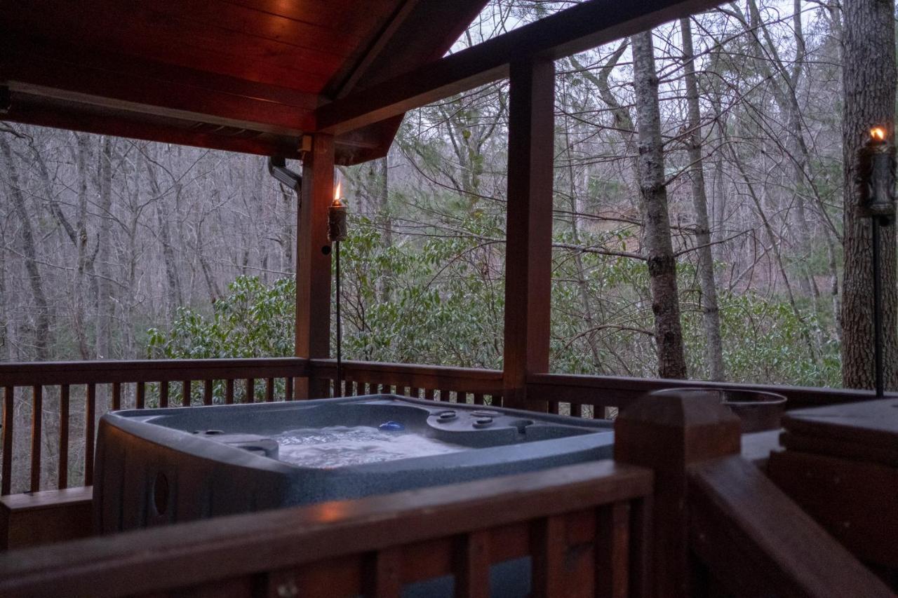 蓝岭Three Dog Night - Pet-Friendly Cabin With Hot Tub别墅 外观 照片