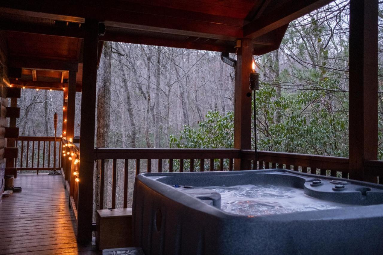 蓝岭Three Dog Night - Pet-Friendly Cabin With Hot Tub别墅 外观 照片