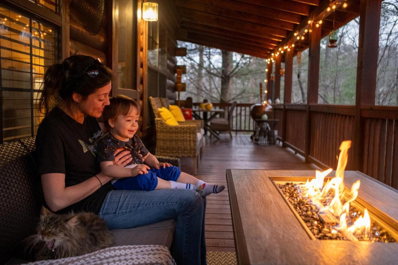 蓝岭Three Dog Night - Pet-Friendly Cabin With Hot Tub别墅 外观 照片